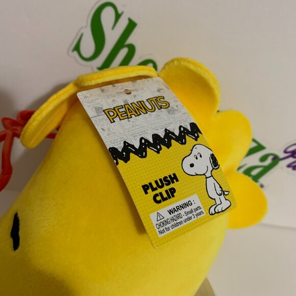Kcare Plush Clip On Peanuts Woodstock Head Stuffed Bird Hanging 2024 5" x 4" - Picture 2 of 3